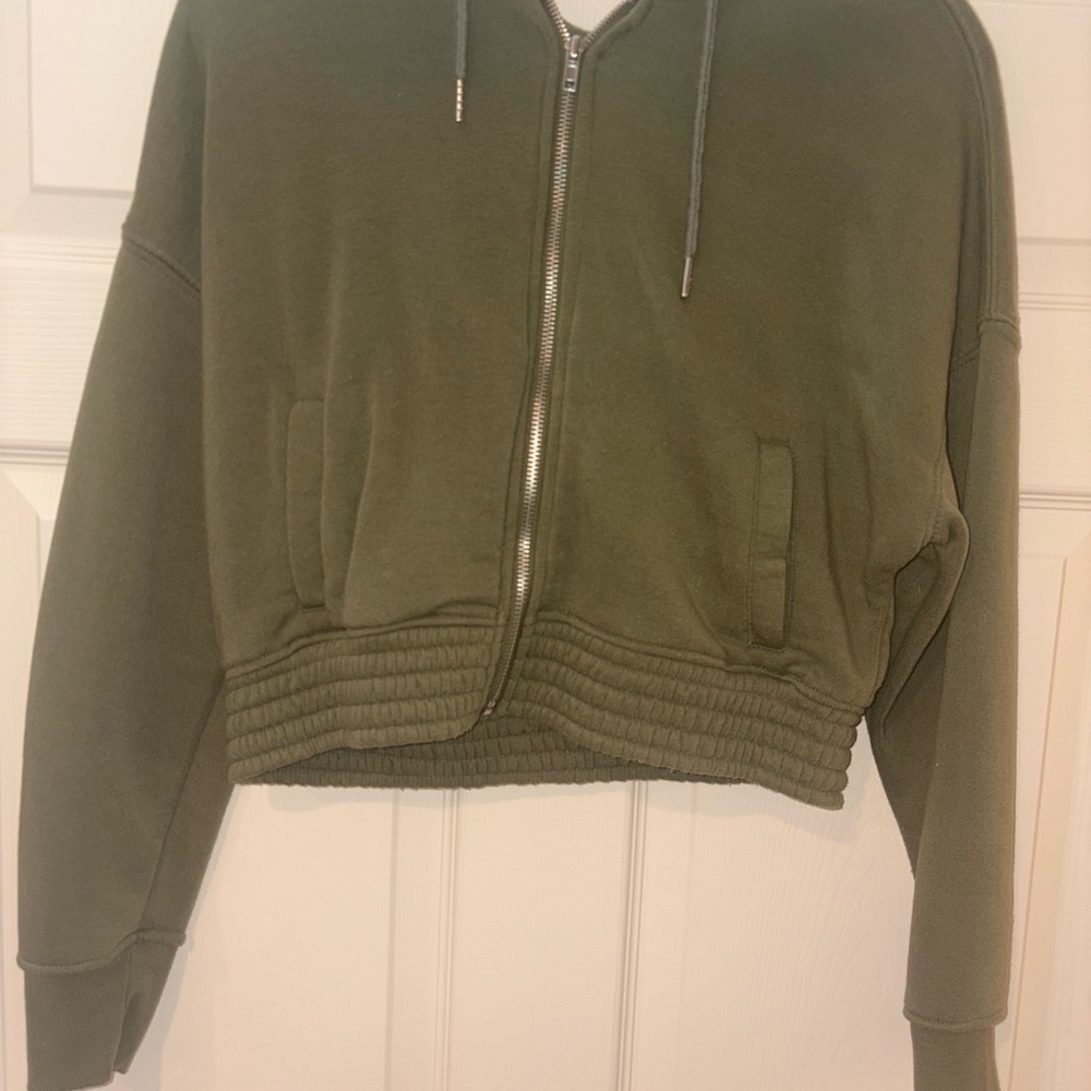 Olive Green Bomber Jacket for Women